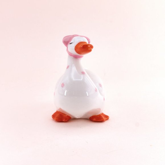 Mini Duck Figurine, Ceramic, Vintage Collectibles Home Decor - Picture 7 of 10